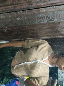 Vintage Inspired Lace Trim Top
