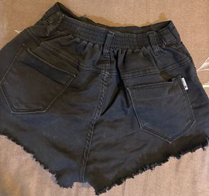 Black Denim Shorts