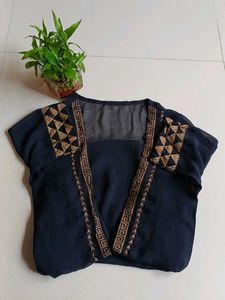Elegant Embroidered Shrug