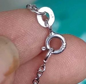 real 925 Silver Triple Heart Pendant Necklace