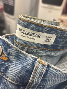 hand painted Bow Denim Jeans