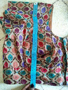 🔥sale 🔥Embroidery Golden Blouse Multi Colour
