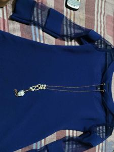 Net Navy Blue Top