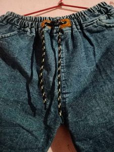 Stylish Blue Denim Joggers