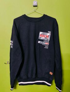 Roadster Black Graphic Sweatshirt - Thick Fabric!