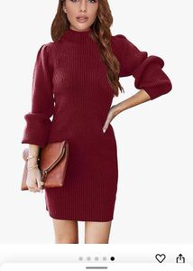 [SALE]Cotton Turtle Neck Dress For Winters