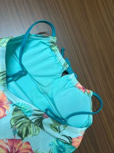 colourful beachy padded top