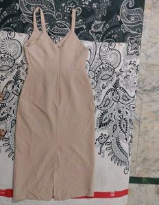 Nude Mini Dress Made In Korea