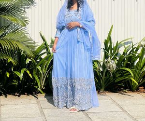 PartyWear Gown With Shawl