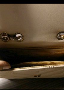Lino Perros Beige Quilted Handbag