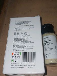 BRILLARE 100% Natural Vitamin C Powder Face Wash