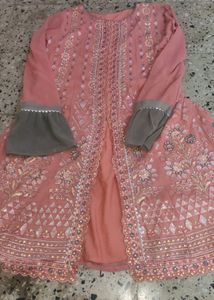 Cut Work Gol Kurta Nd Plzao Set