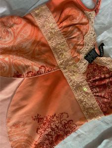 Orange Paisley Cami Top