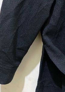Classic Button Down Shirt With Padded Shoulder