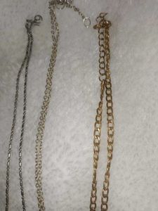 Set Of 3 Chains With Locket