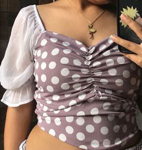 Polka Dot Crop Top