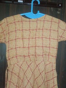 Rayon Ethnic Wear Gown Kurti Of L Size