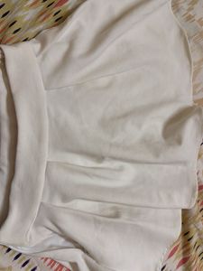 White Skirt With Shorts Inside