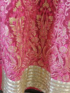 Pink &amp; Gold Embellished Dress