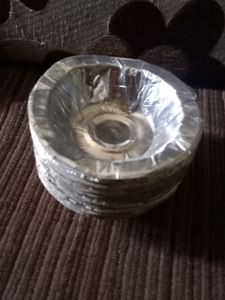 47 Silver Coated Drons &amp; 20 Paper Plates