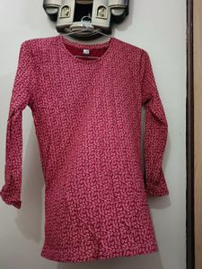 Patterned Long Sleeve Top