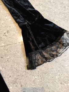 Black gothic Lace Open sleeve Dress