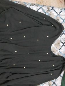 Elegant Black Pearl Top
