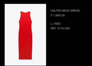 Beautiful Zara Red Bodycon Dress