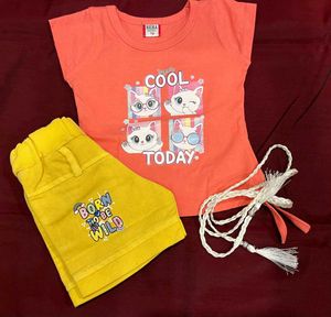 Cute Girls T-Shirt &amp; Shorts Set