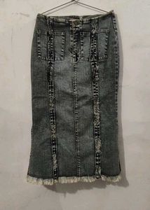 Y2k High Waist Denim Skirt