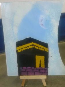 Glass Kaaba Painting