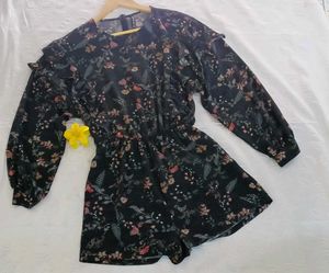 Floral Jumpsuit For Women 🍂🖤