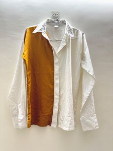 White And Mustard Shirt