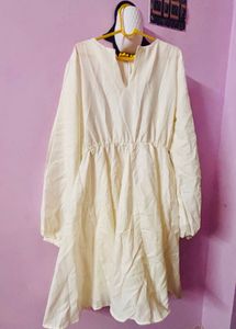 DressBerry Sweet Serenity Puff Sleeve Fit &amp; Flare