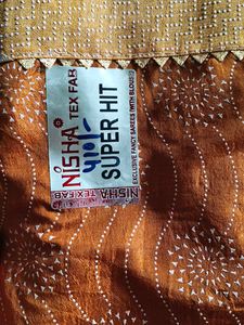 Elegant golden Saree