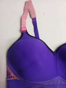 Triumph Women Sports Lightly Padded Bra (Purple)