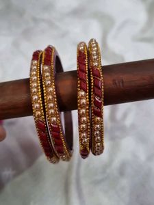 Pearl Beaded Bangles