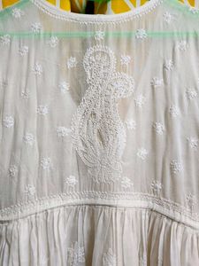 White Embroidered Kurta