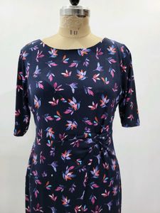 Floral Print Sheath Dress Length  40 Inches