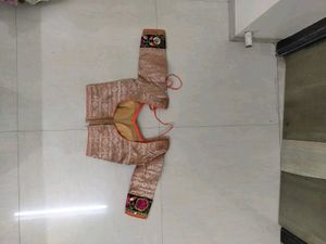 Embroidery Half And Half Saree With Blouse