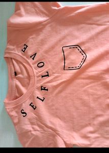 COTTON REGULAR PEACH COLOUR NEW TSHIRT 🍑