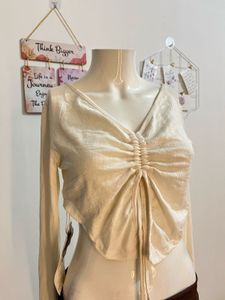 Elegant Cinched Crop Top