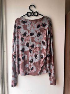 Floral Print Sweater