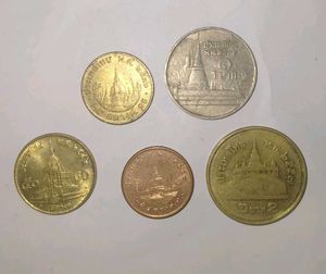 Thailand 5 Different Coins