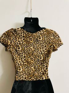 Shein Vintage Cheetah Print Top/Jacket