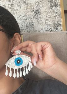 Evil Eye Beaded Earrings