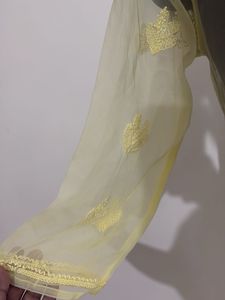 Yellow Embroidered Kurta