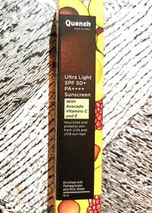 Quench Ultra Light Spf 50+ PA+++ Sunscreen - 15 ML