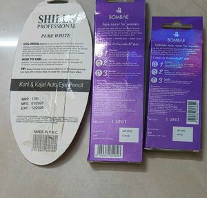 Kajal &amp; Face Razors Combo Pack