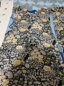 Black Floral Print Salwar Suit Dupatta